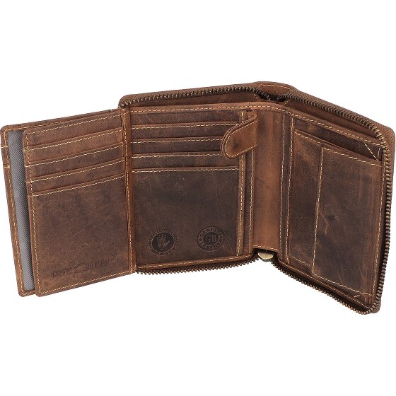 Greenburry Vintage Dierenriem Portemonnee Leer 10 cm
