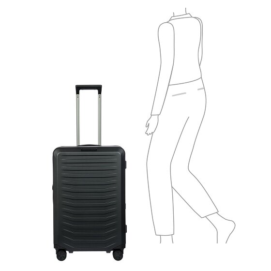 Porsche Design Roadster 4 wielen Trolley M 69 cm met uitbreidingsplooi