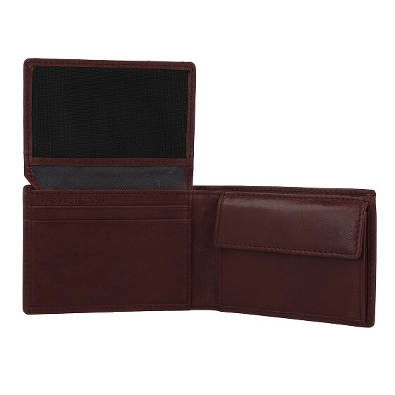 Braun Büffel Arezzo Portemonnee RFID-bescherming Leer 10.5 cm