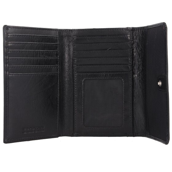 mano Donna Aurona Portemonnee RFID Leer 14,5 cm