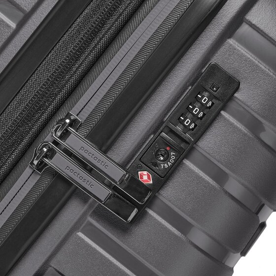 Pactastic Collection 04 THE MEDIUM + 4 wielen Trolley M 66 cm met uitbreidingsplooi