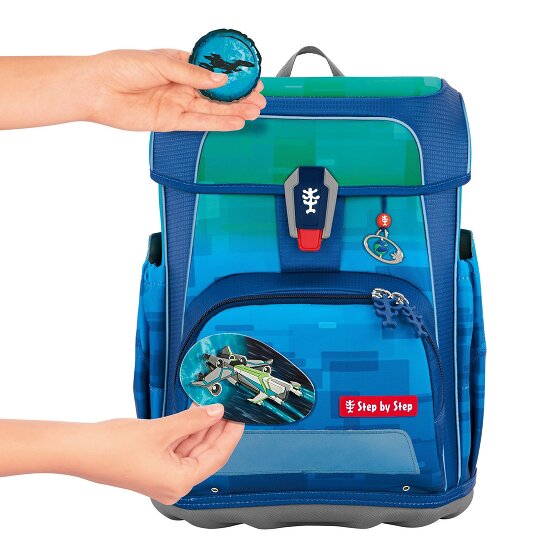 Step by Step Cloud Ocean Schooltas set