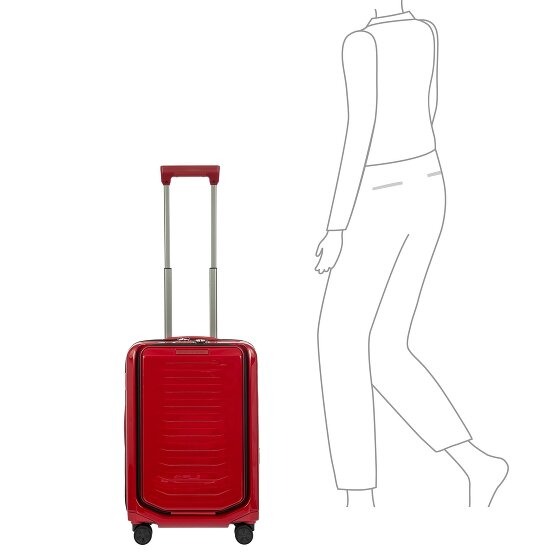 Porsche Design Roadster 4 wielen Cabinewagen S 55 cm Laptop compartiment met uitbreidingsplooi