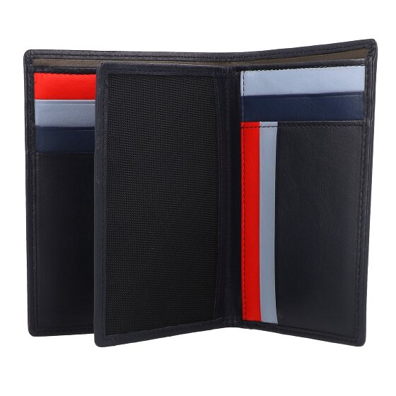 DuDu Tiberio Portemonnee RFID-bescherming Leder 9.5 cm