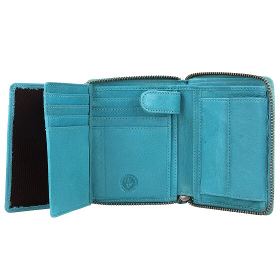 Greenburry Vintage Gewassen Leren Portemonnee 10 cm