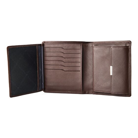 Braun Büffel Golf 3.0 Portemonnee RFID-bescherming Leer 11 cm