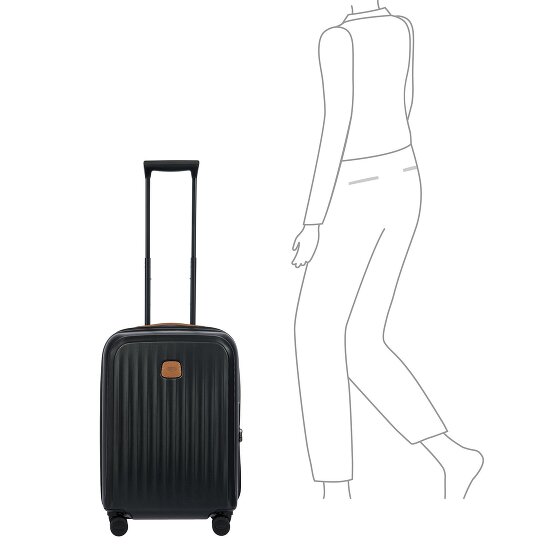 Bric's Taormina 4 wielen Trolley S 57 cm met uitbreidingsplooi