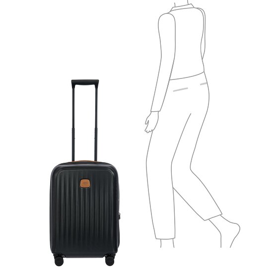 Bric's Taormina 4 wielen Trolley S 57 cm met uitbreidingsplooi