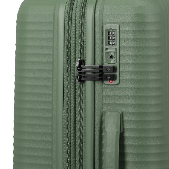 Travelite Air Stripe 4 wielen Kofferset 3-delig met uitbreidingsplooi