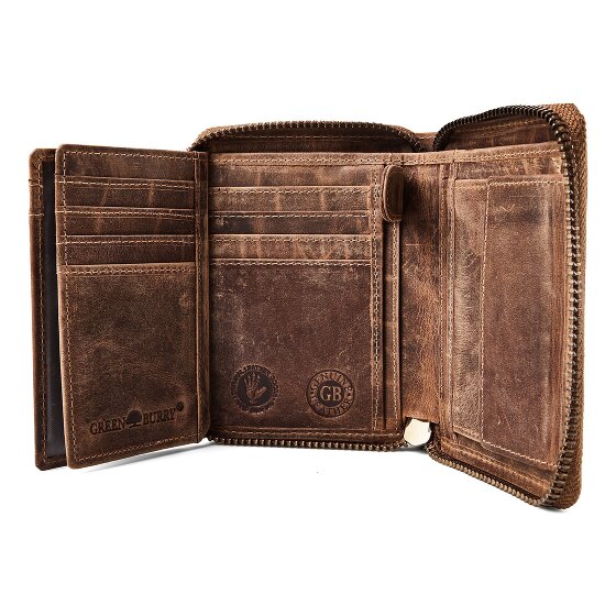 Greenburry Hecht Portemonnee Leer 10 cm