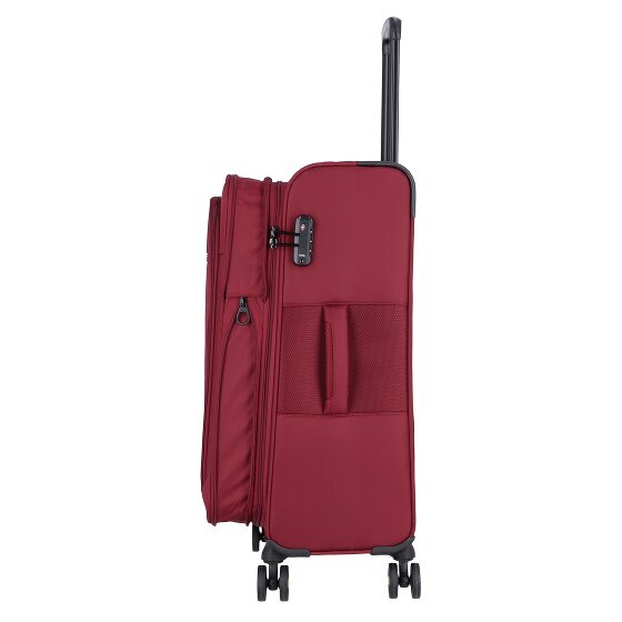 d&n Travel Line 9704 4 wielen Trolley M 68 cm met uitbreidingsplooi