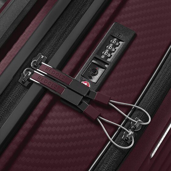 Redolz Essentials 17 4-wiel cabine trolley 55 cm soft-pocket laptop compartiment