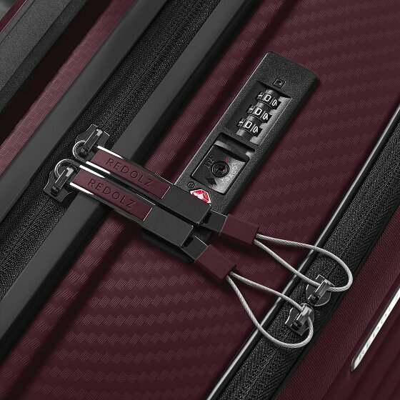Redolz Essentials 17 4-wiel cabine trolley 55 cm soft-pocket laptop compartiment