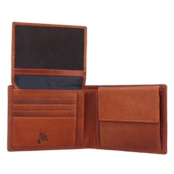 Jack Kinsky Montreal Portemonnee RFID-bescherming Leer 12 cm