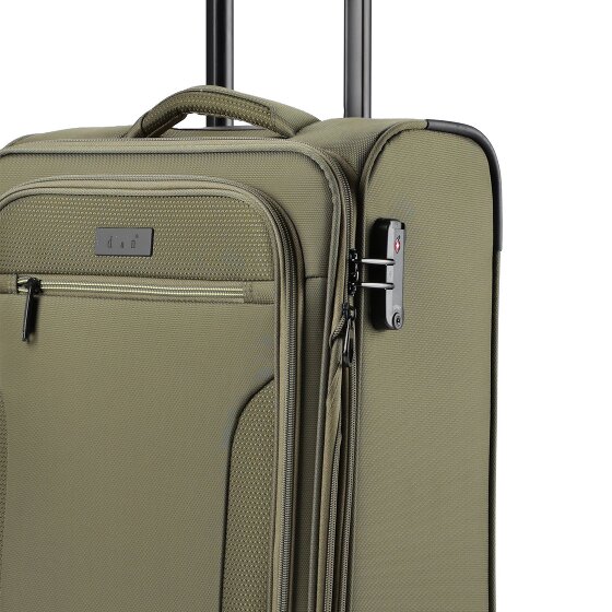 d&n Travel Line 9704 4 wielen Cabinewagen S 55 cm met uitbreidingsplooi