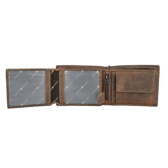 Greenburry Vintage doodskop ketting portemonnee leer 12,5 cm