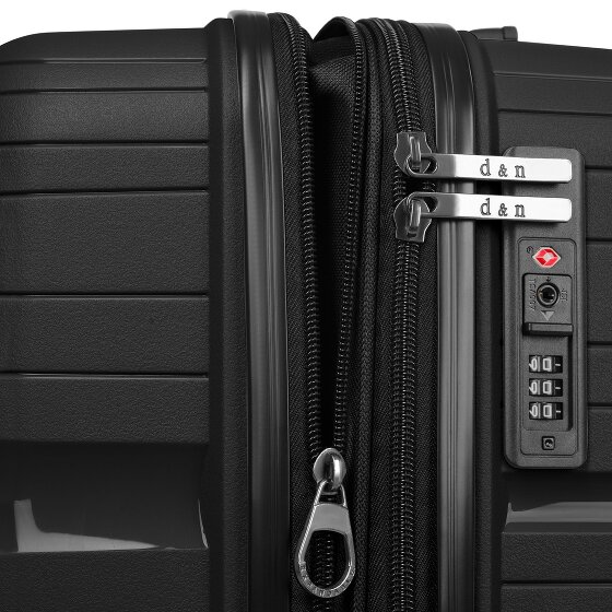 d&n Travel Line 4300-Plus 4 wielen Trolley L 76 cm met uitbreidingsplooi