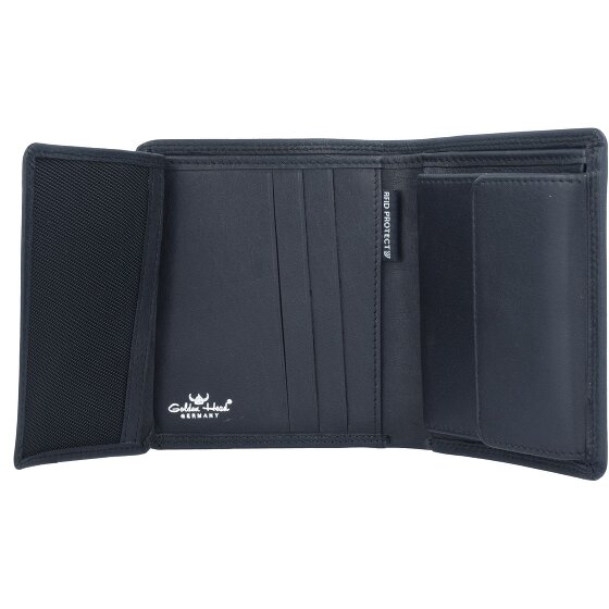 Golden Head Polo RFID Bescherm Leren Portemonnee 9.5 cm