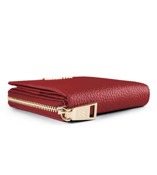 Lazarotti Bologna Leer Medium Ritssluiting Portemonnee Leer 10 cm