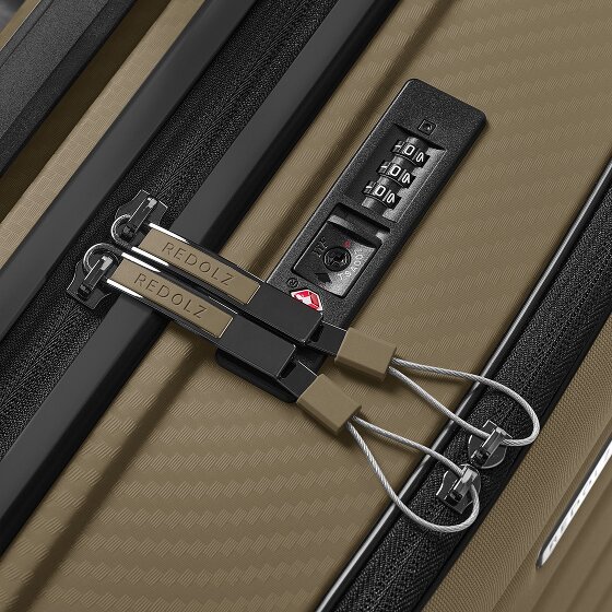 Redolz Essentials 17 4-wiel cabine trolley 55 cm soft-pocket laptop compartiment