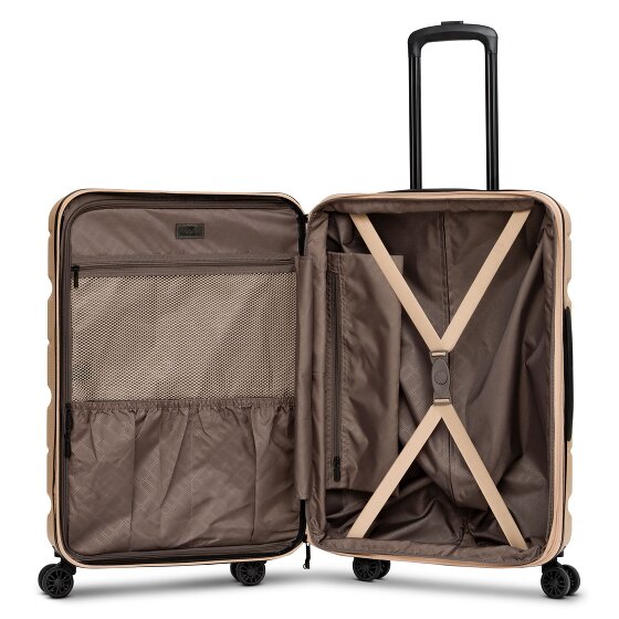 Franky Munich 4.0 4-wiel trolley M 66 cm met uitbreidingsplooi