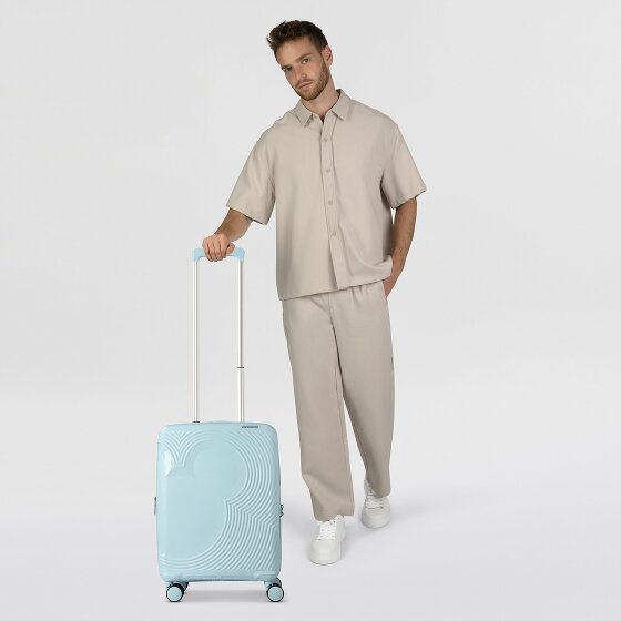 American Tourister Mickey Magic 4 wielen Cabinewagen 55 cm met uitbreidingsplooi