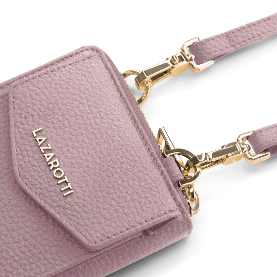 Lazarotti Bologna Leren Zip-Around Portemonnee Mobiel Telefoonhoesje Leer 19 cm
