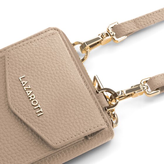 Lazarotti Bologna leren portemonnee met rits rondom en Smartphonehoesje, leer, 19 cm