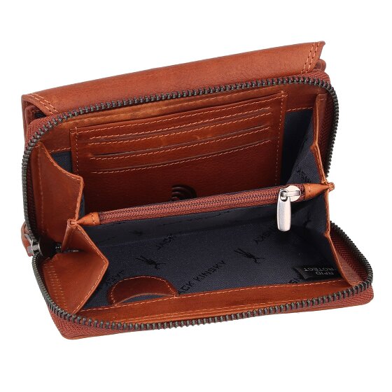 Jack Kinsky Montreal Portemonnee RFID-bescherming Leer 13.5 cm