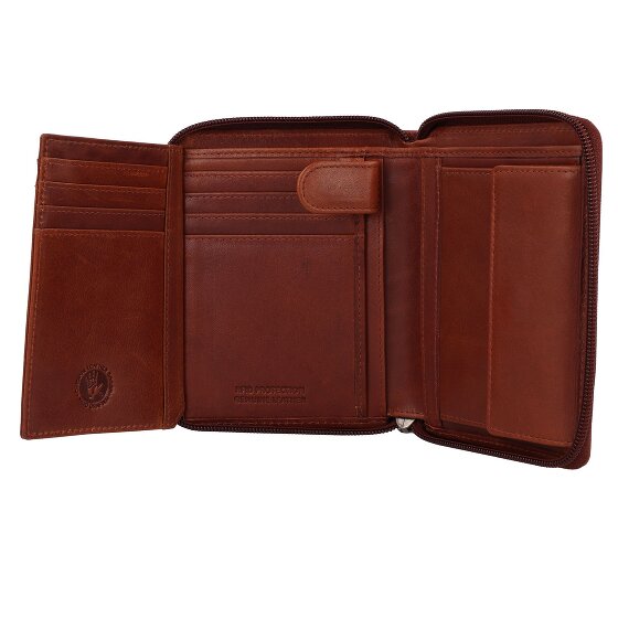Greenburry Vintage Portemonnee RFID-bescherming Leer 12.5 cm