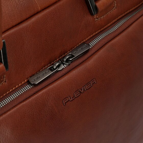 Plevier Vintage Bill Koffer Leer 40 cm Laptop compartiment