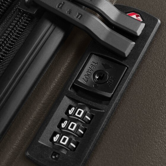 d&n Toronto 4 wielen Trolley M 65 cm met uitbreidingsplooi