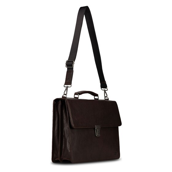 Jost Glasgow Aktentas RFID-bescherming Leder 40 cm Laptopvak