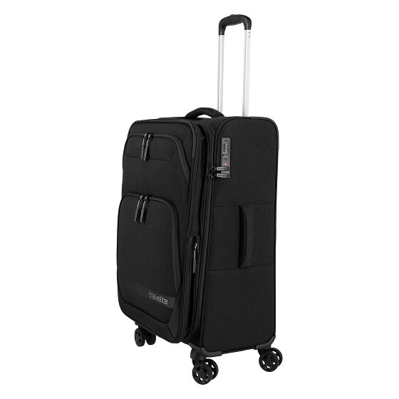 Travelite Kick Off 4 wielen Trolley M 67 cm met uitbreidingsplooi