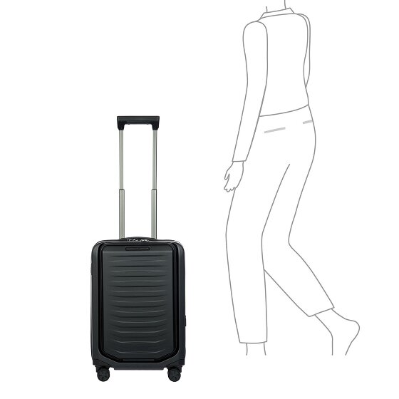 Porsche Design Roadster 4 wielen Cabinewagen S 55 cm Laptop compartiment met uitbreidingsplooi