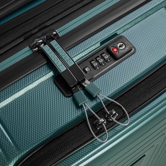 Redolz Essentials 14 4 wielen Cabinewagen S 55 cm Laptop compartiment met uitbreidingsplooi