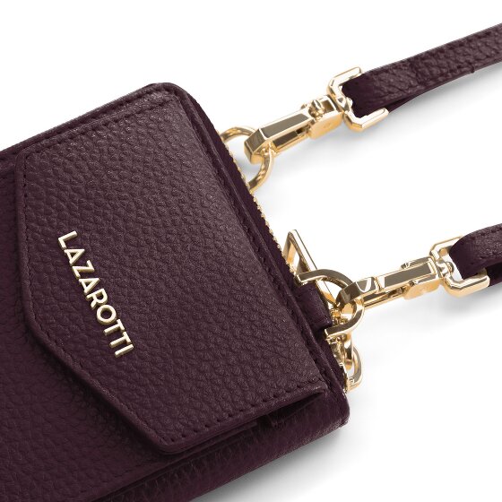 Lazarotti Bologna Leren Zip-Around Portemonnee Mobiel Telefoonhoesje Leer 19 cm