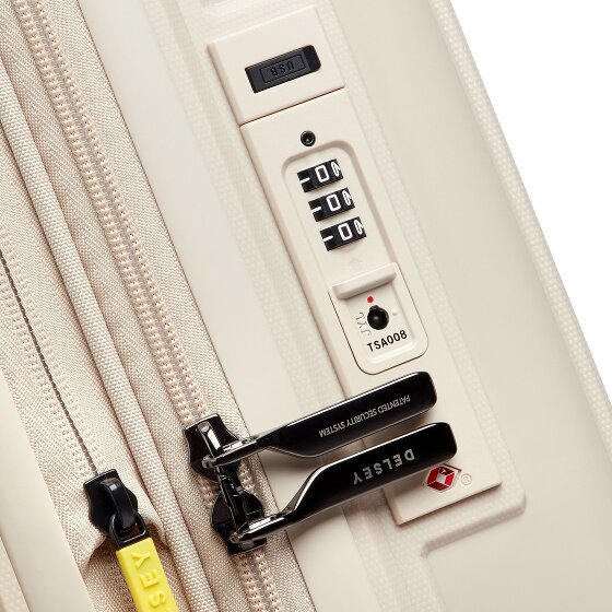 Delsey Paris Lutece 4 wielen Cabinewagen 55 cm met uitbreidingsplooi