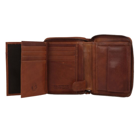 Greenburry Newport Portemonnee RFID-bescherming Leer 10 cm