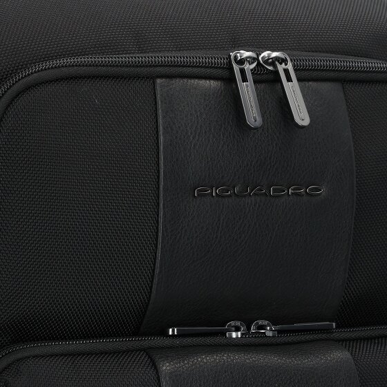 Piquadro Korte reisrugzak leer 43 cm laptopvak