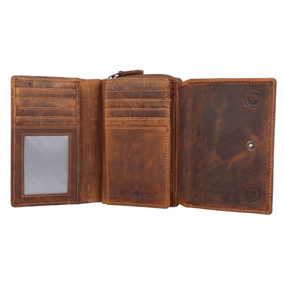 Greenburry Vintage Portemonnee RFID Leer 14 cm