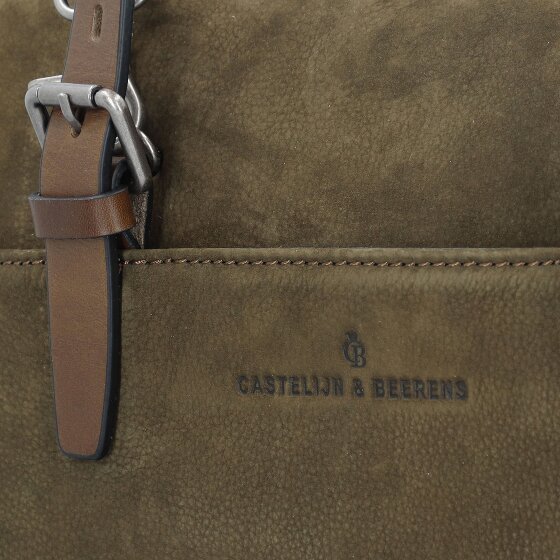 Castelijn & Beerens Nubuck Schoudertas Leer 40 cm Laptop compartiment