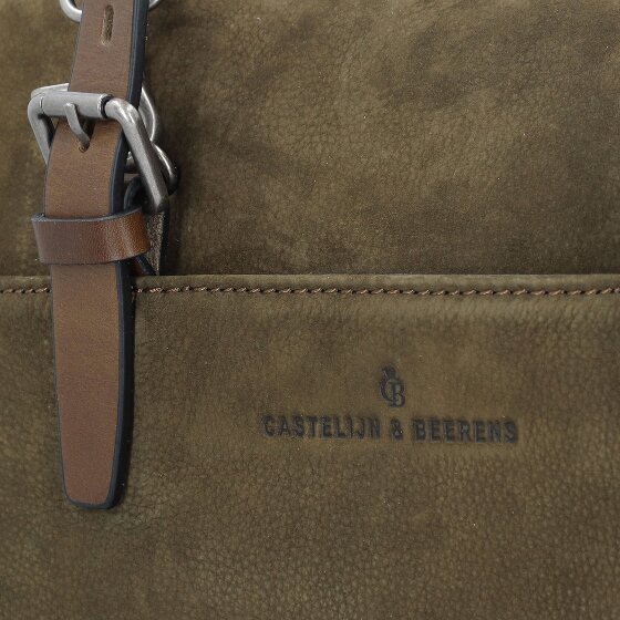 Castelijn & Beerens Nubuck Schoudertas Leer 40 cm Laptop compartiment