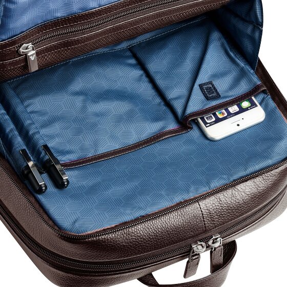Roncato Alaska Zakelijke rugzak RFID-bescherming Leer 42 cm Laptop compartiment