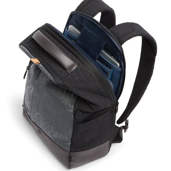 Piquadro Sync Dagrugzak RFID-bescherming Leder 47 cm Laptopvak