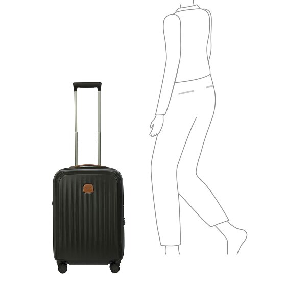 Bric's Taormina 4 wielen Trolley S 57 cm met uitbreidingsplooi