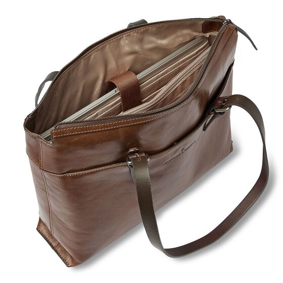 Castelijn & Beerens Rien Schoudertas RFID-bescherming Leer 40 cm Laptop compartiment