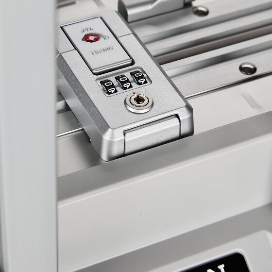 Aleon Business-cabinewagen met 4 wielen, Aluminium, 50 cm, laptopvak