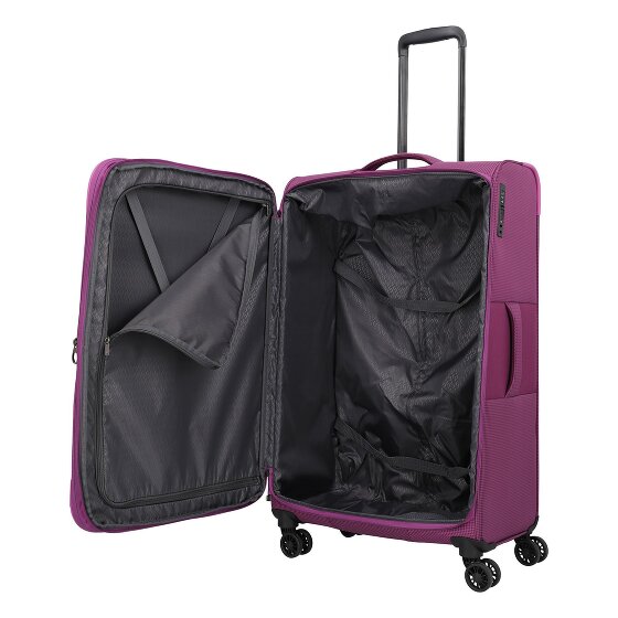 Travelite Corsiica 4 wielen Trolley L 77 cm met uitbreidingsplooi