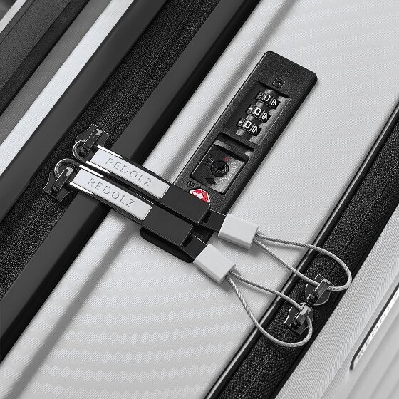 Redolz Essentials 17 4-wiel cabine trolley 55 cm soft-pocket laptop compartiment